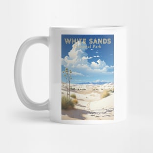 White Sands National Park Travel Poster Mug